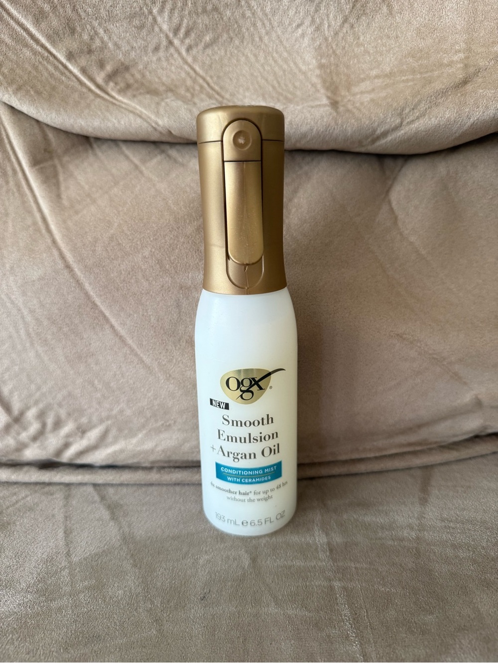 Brand new OGX smooth emulsion and argan oil conditioning hair mist